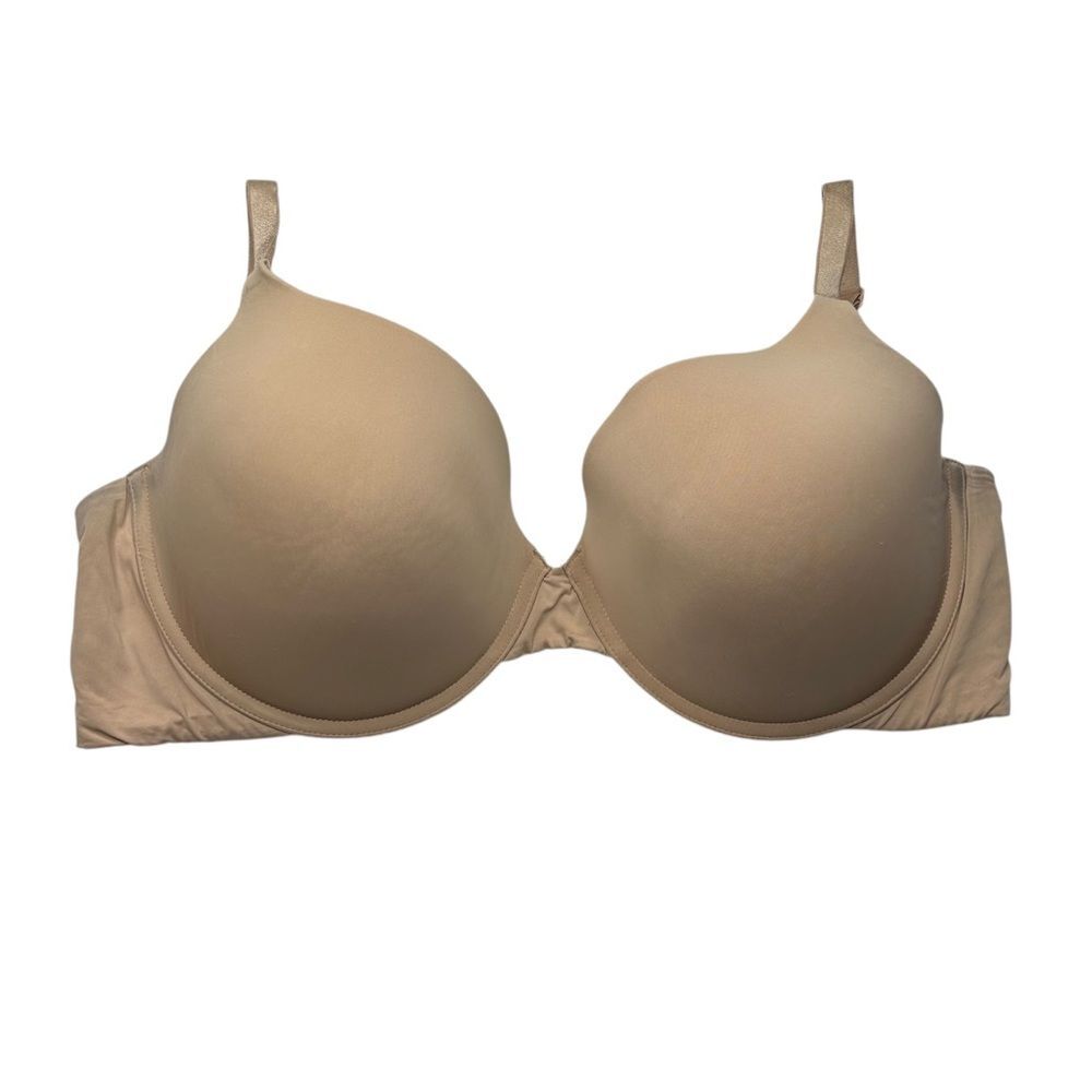 Victoria's Secret Tan t-shirt lightly lined Demi Bra 38DD